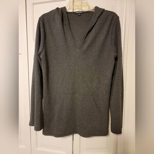 Karen Kane Charcoal Long Sleeve Hoodie Size Meduim EUC